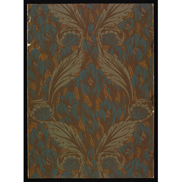 Wallpaper by Arthur Heygate Mackmurdo, born 1851 - died 1942 (designer) <br />Jeffrey (manufacturer)ca. 1884 (made)Colour woodblock print, on paper. England.