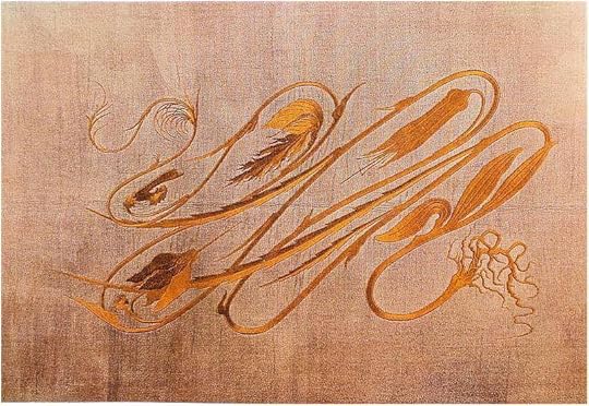 Cyclamen. Hermann Obrist. (Embroidery)