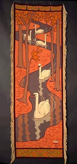 OttoEckmann. FiveSwans. 1897. Woven Wool.