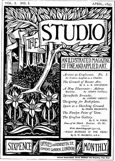 Aubrey Beardsley. Great Britain. 1893. Cover illustration for the first issue of he Studio. 