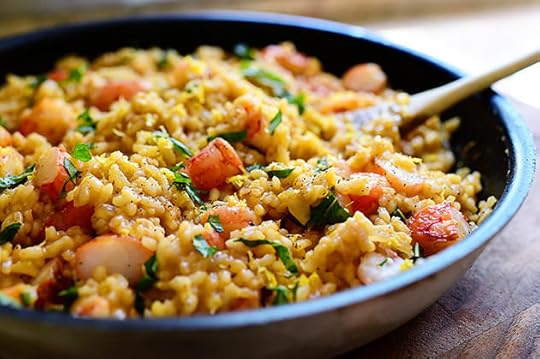 Lemon Basil Shrimp Risotto