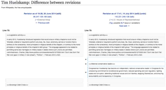 Tim Huelskamp Difference between revisions Wikipedia the free encyclopedia