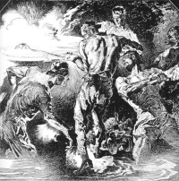 Joseph Clement Coll ilustration, Virgil Finlay influence