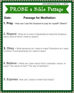Meditate on Scripture