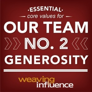 Living Our Core Values: Generosity post image