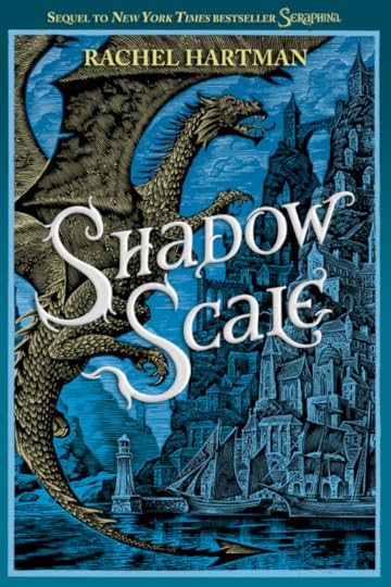 Oooh! Pretty! And I'm told it will have a sheen to it, like the purple Seraphina cover.