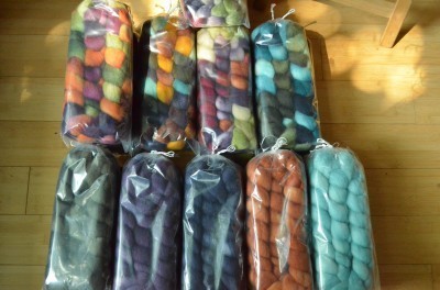 Into the Whirled fiber for my Craftsy class