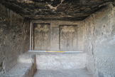  The ancient tomb contains a central room