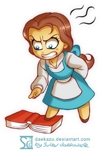 Belle strongly dislike the book