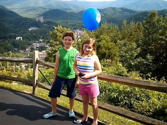 View from Crockett Mountain in Gatlinburg, Tennessee.