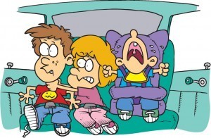 Children in car