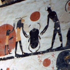 egyptian scarab worshipping