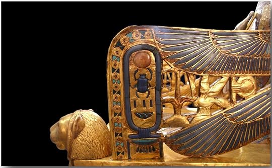 Golden throne of Tutankhamun