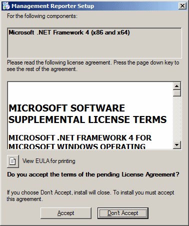 Management Reporter Setup