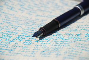 handwritten draft