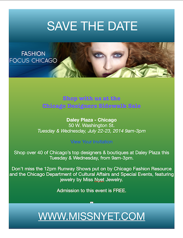 FASHION FOCUS SIDEWALK SALE JULY 22-23 AT DALEY PLAZA