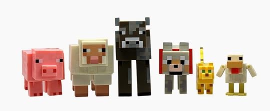 Cute Minecraft Animal Figures make a great birthday gift for girls or younger kids.