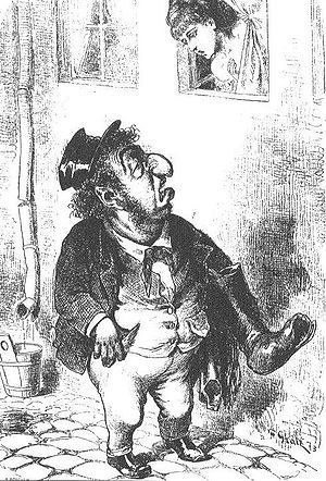 Antisemitic caricature shortly after the big b...