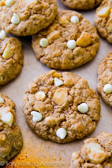 White Chocolate Macadamia Nut Oatmeal Cookies - buttery, soft-baked, chewy, and loaded with chunks of white chocolate and macadamia nuts