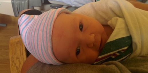 Grand baby Brynn only a few hours old