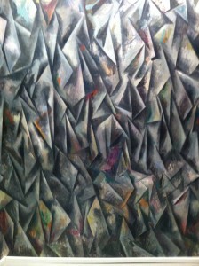 Guillermo Kuitca's oil painting at Sperone Westwater