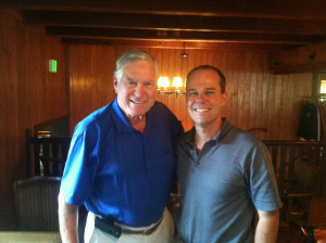 The photo that started it all. Me and Lee Roy Jordan, July 2013. Taken by Joe Bullard