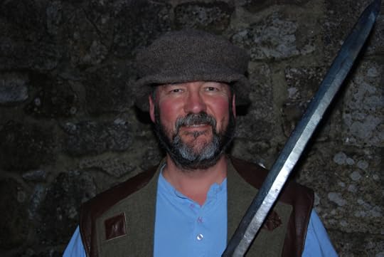 Dangerous man: an author with a sword!