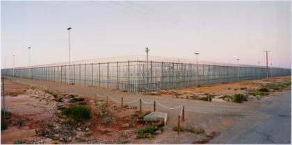 Detention Centre. Photograph by Rosemary Laing. Courtesy Tolarno Galleries.