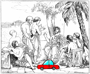 Plato and students