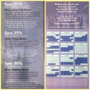 Your room flyer for the Bounce Back offer will look something like this.