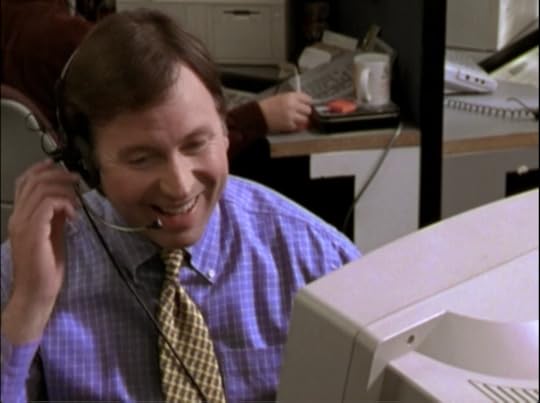 He even looks like he's enjoying phone sales. This is the face of true evil.