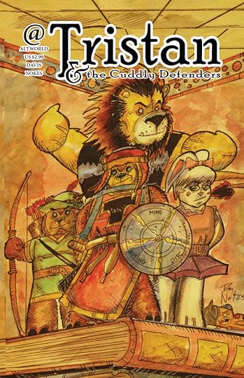 Tristan the Teddy Bear and the Cuddly Defenders Preview Comic Book Cover by Dan Nokes