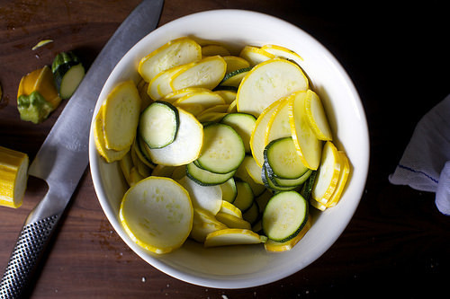 salting the summer squash