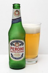 Peroni beer bottle