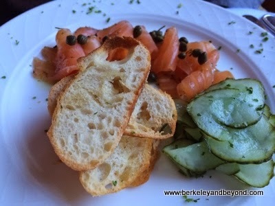 house-cured salmon at Cafe Provence at Peterson Village Inn in Solvang, California