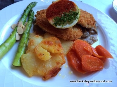 pork schnitzel at Cafe Provence at Peterson Village Inn in Solvang, California