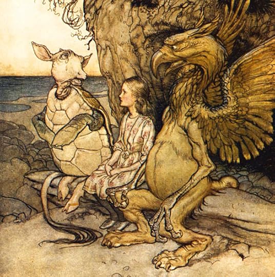 The Mock Turtle, Alice, and the Gryphon by Arthur Rackham