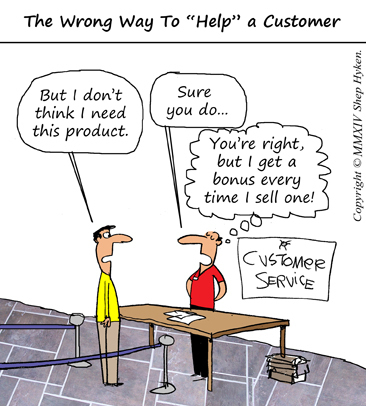 The Wrong Way to Help a Customer - Low Res