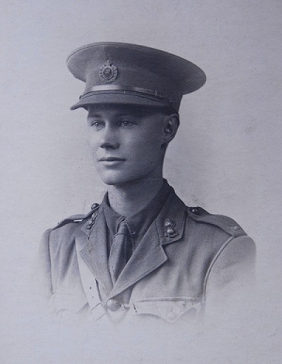 Second Lieutenant Owen Slater ready for service in France