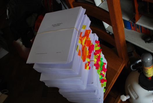 Roughly what an agent or editor will receive every day as a stack of paper to read. Every day!