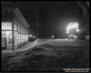 Brown & Hawkins general store, left, opened in Seward in 1904.