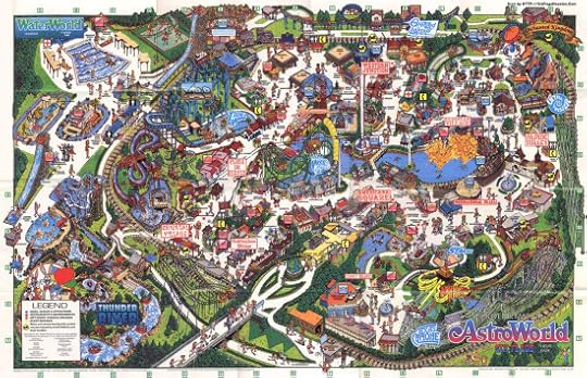 Astroworld map from the early 1990's.
