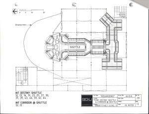 Destiny shuttle and corridor