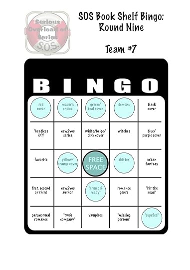 SOS book shelf bingo card