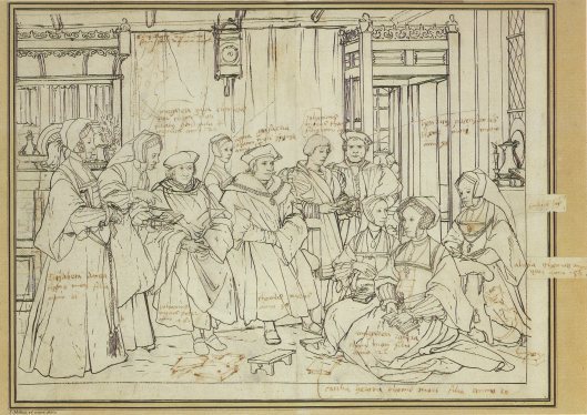 Holbein's Preparatory Sketch