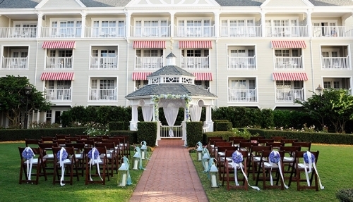 One option for a Disney World Wedding at the Yacht Club Copyright - Disney