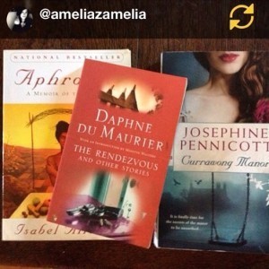 Keeping good company. Thanks to Amelia for the support on Instagram.