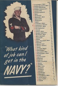 Navy jobs brochure