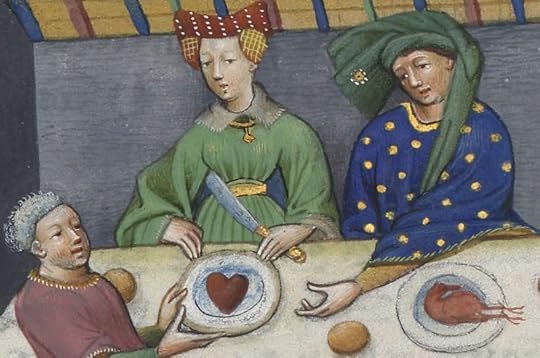 « Le livre appellé Decameron, autrement le prince Galeot surnommé, qui contient cent nouvelles racomptées en dix jours par sept femmes et trois jouvenceaulx, lequel livre ja pieça compila et escripvi Jehan Boccace de Celtald en langaige florentin, et qui nagueres a esté translaté premierement en latin et secondement en françois, a Paris, a l'ostel de noble, sage et honneste homme Bureau de Dampmartin, citoien de Paris, escuier conseillier de trés puissant et trés noble prince Charles, VI e de son nom, roy de France, par moy Laurent de Premierfait, famillier dudit Bureau, lesqueles deux translations, par trois ans faites, furent accomplies le quinziesme jour de juing l'an mil quatre cens et XIIII »