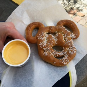 Mickey Pretzel and Plastic Cheese